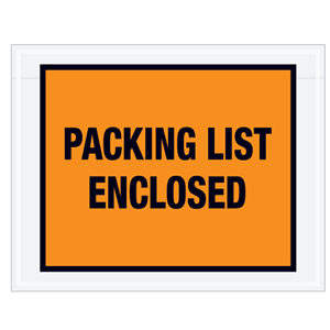 Packing List Envelopes